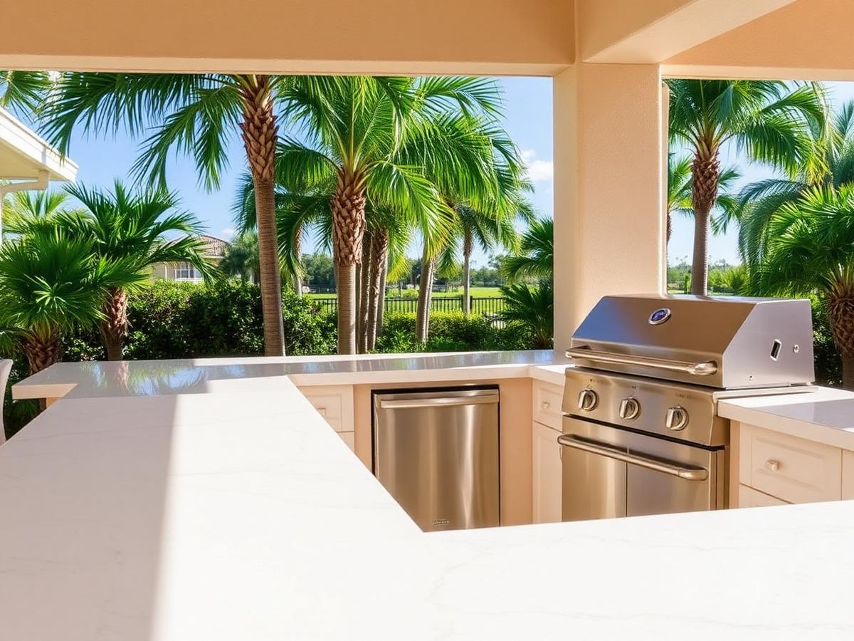 Custom stone countertop project by Metro Granite & Marble in Fort Myers